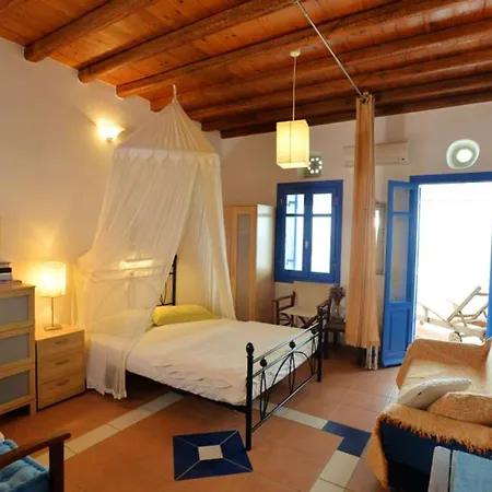 Studio At Kardiani 60 M Away From The Beach With Sea View Furnished Terrace And Wifi Apartman *